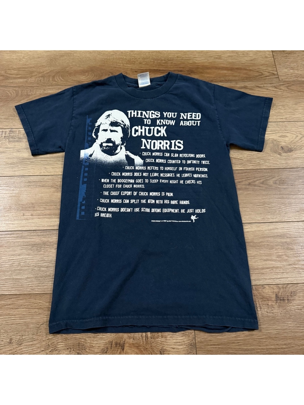 Vtg 2006 Chuck Norris Things You Need to Know Shirt Small XS